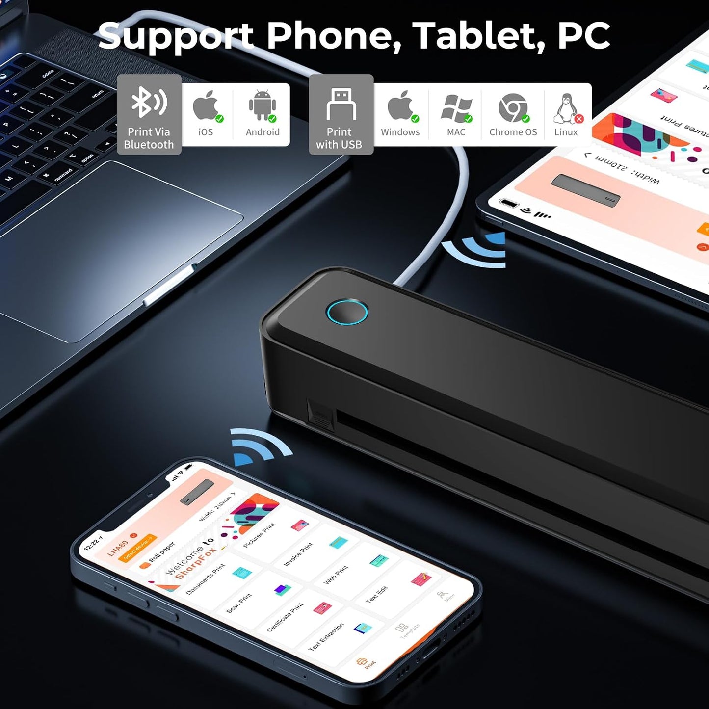 Movara portable printer A4 size
