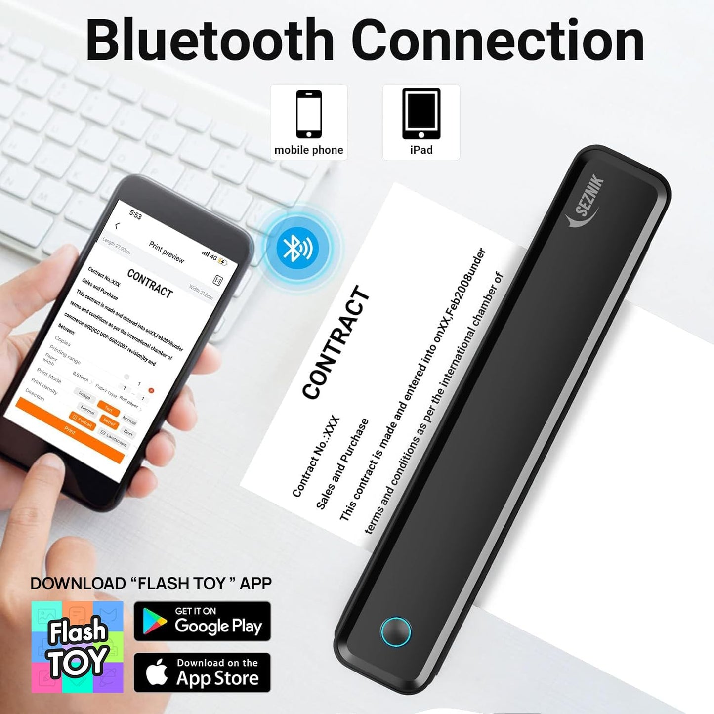 Movara portable printer A4 size