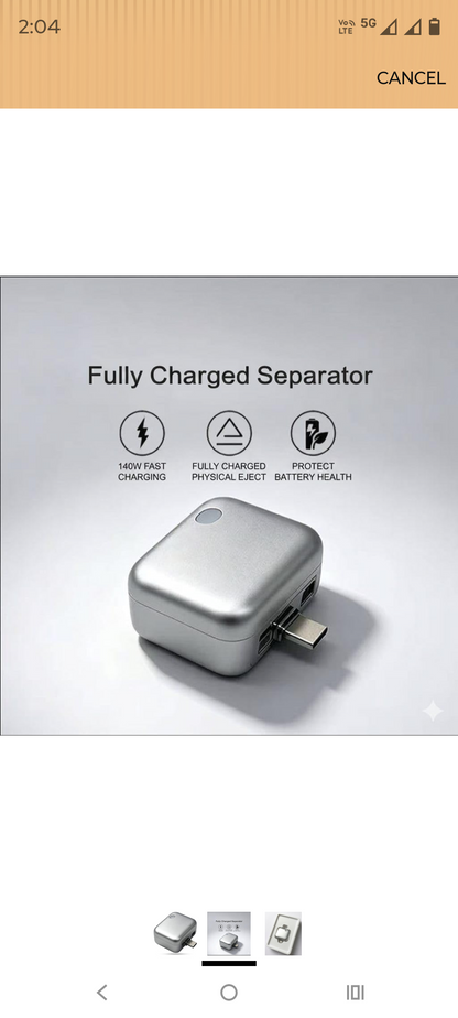 Noviq SafeCharge | USB-C Auto Charge Disconnect